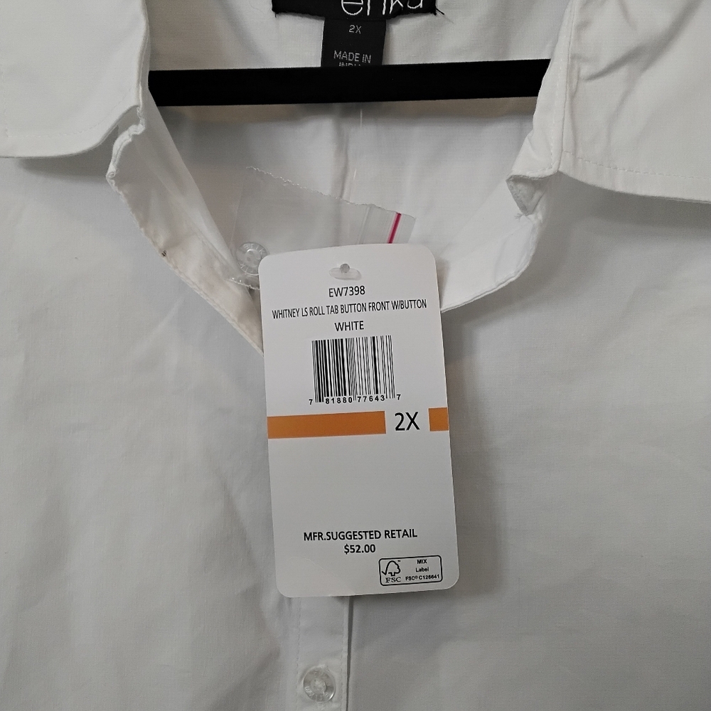 PRICE DROP! Erika White Women's Shirt - Picture 6 of 6